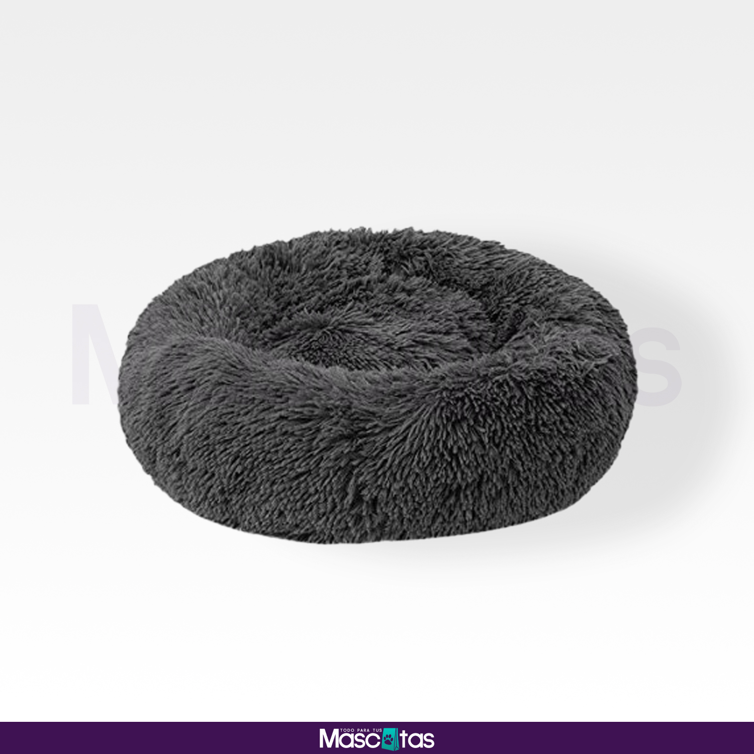 Cama Perro Mascota Antiestres Felpa 90cm - Imagen 3