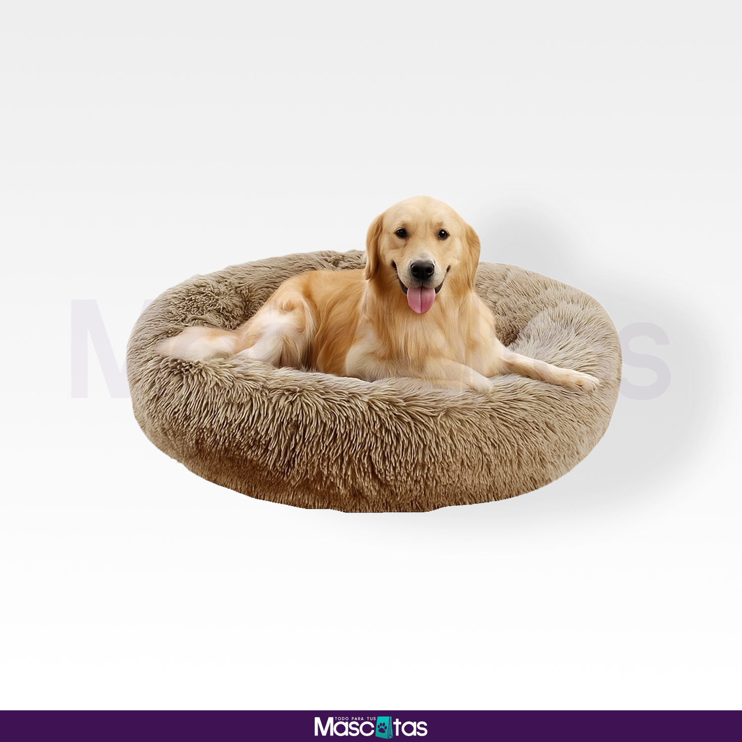 Cama Perro Mascota Antiestres Felpa 90cm