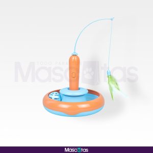 Juguete Interactivo Giratorio – 360° con Pluma y Bola con Campana